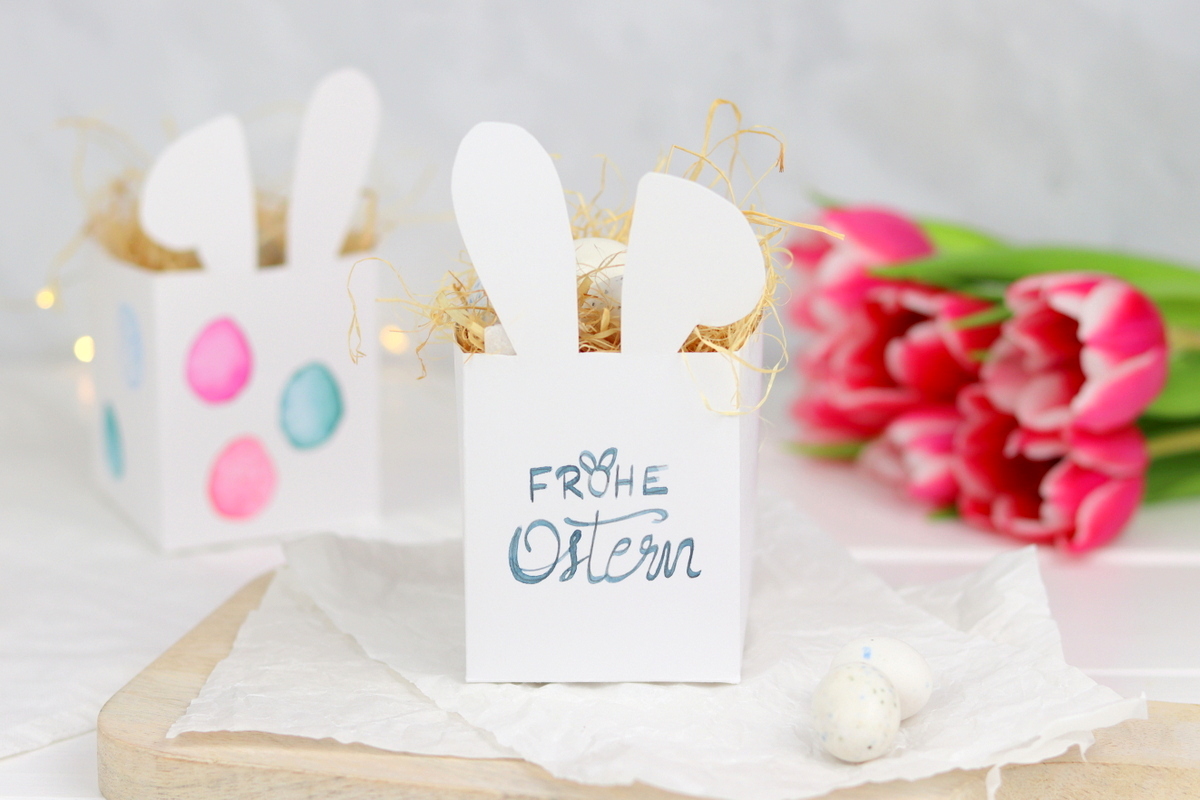 selbstgemachte Geschenkverpackung zu Ostern + kostenloses Schnittmuster