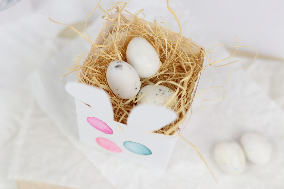 selbstgemachte Geschenkverpackung zu Ostern + kostenloses Schnittmuster