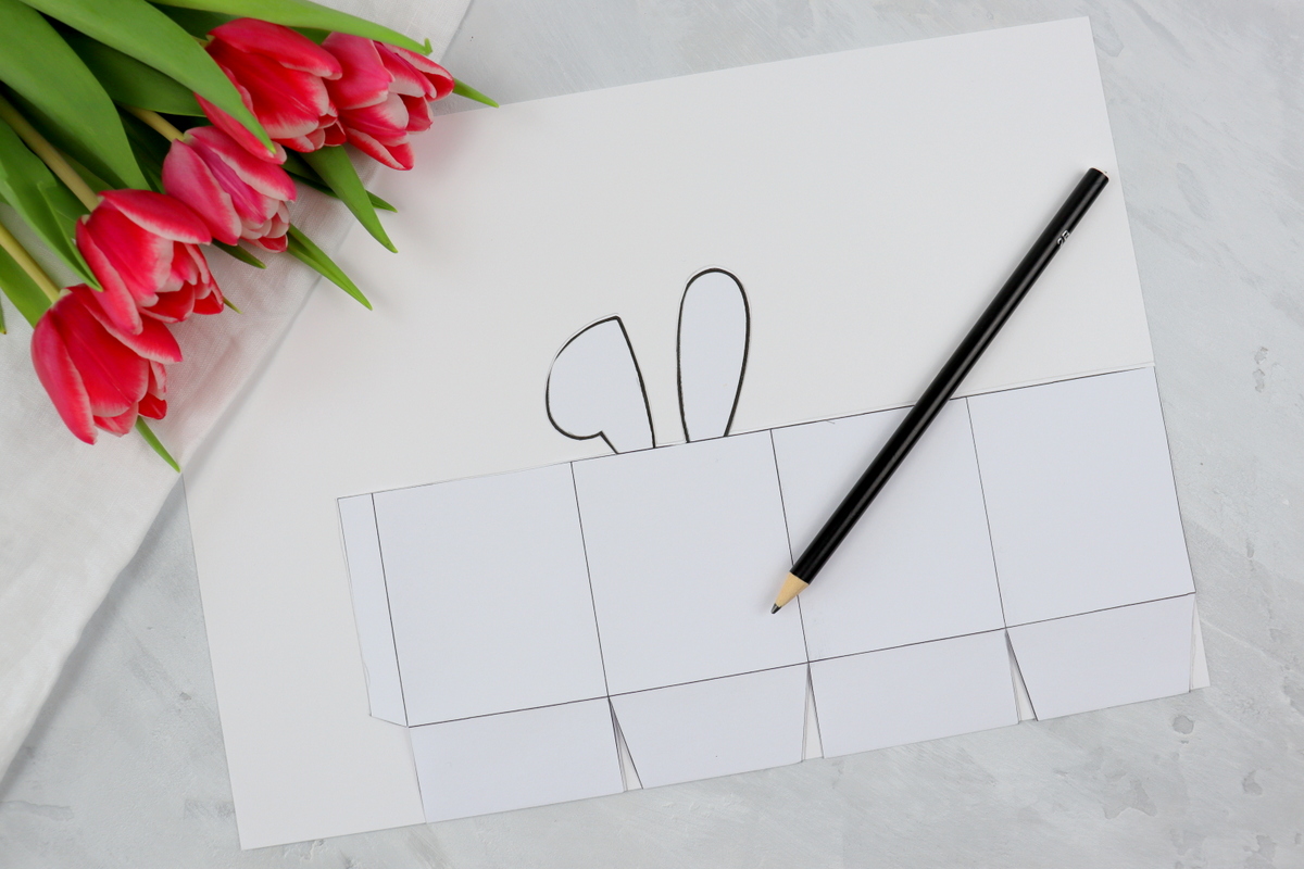 selbstgemachte Geschenkverpackung zu Ostern + kostenloses Schnittmuster