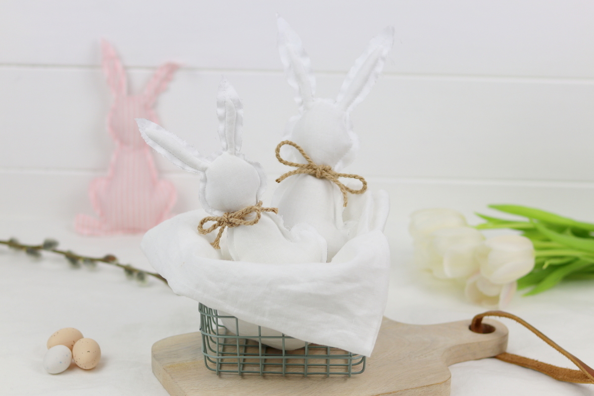 DIY - selbstgenähte Hasen zu Ostern