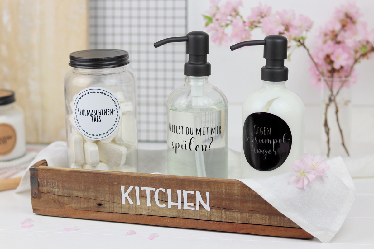 DIY Anleitung 5 Plotterideen + Plotterdateien für mehr Ordnung in der Küche