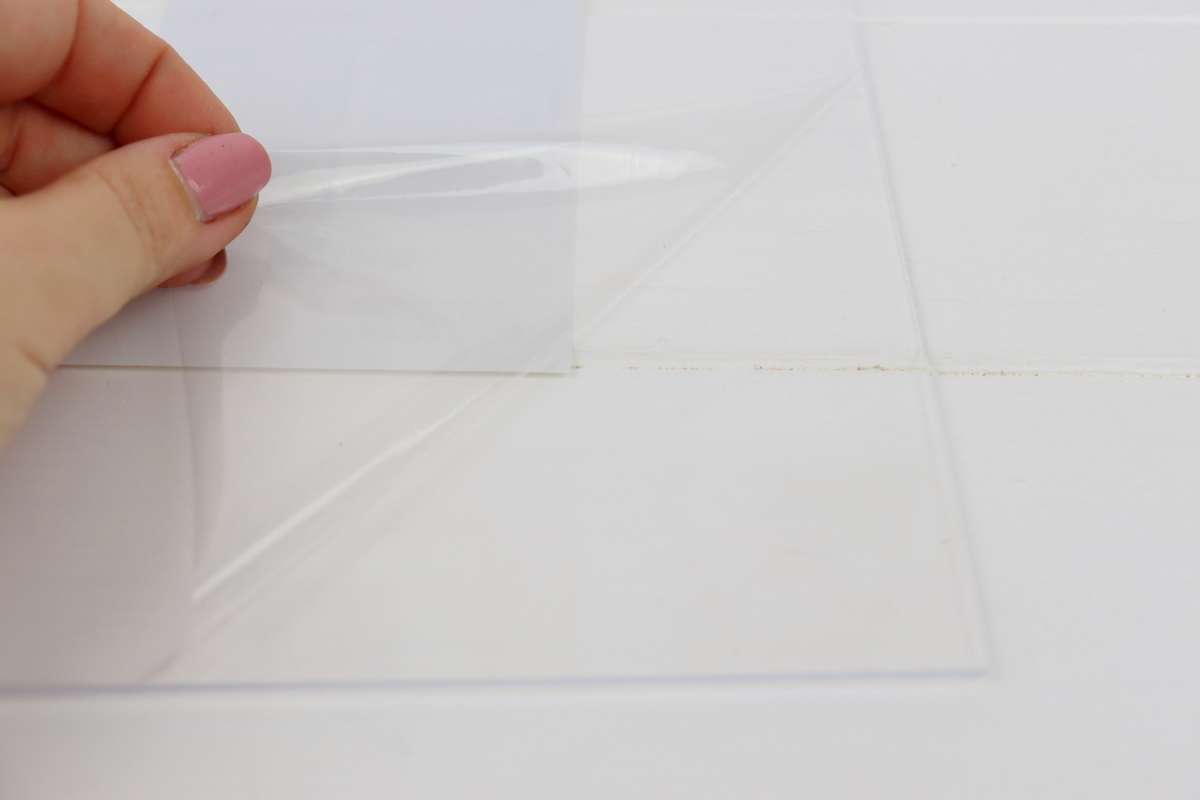 DIY selbstgemachte Doppelglas Bilderrahmen aus Plexiglas und Stuck mit Trockenblumen