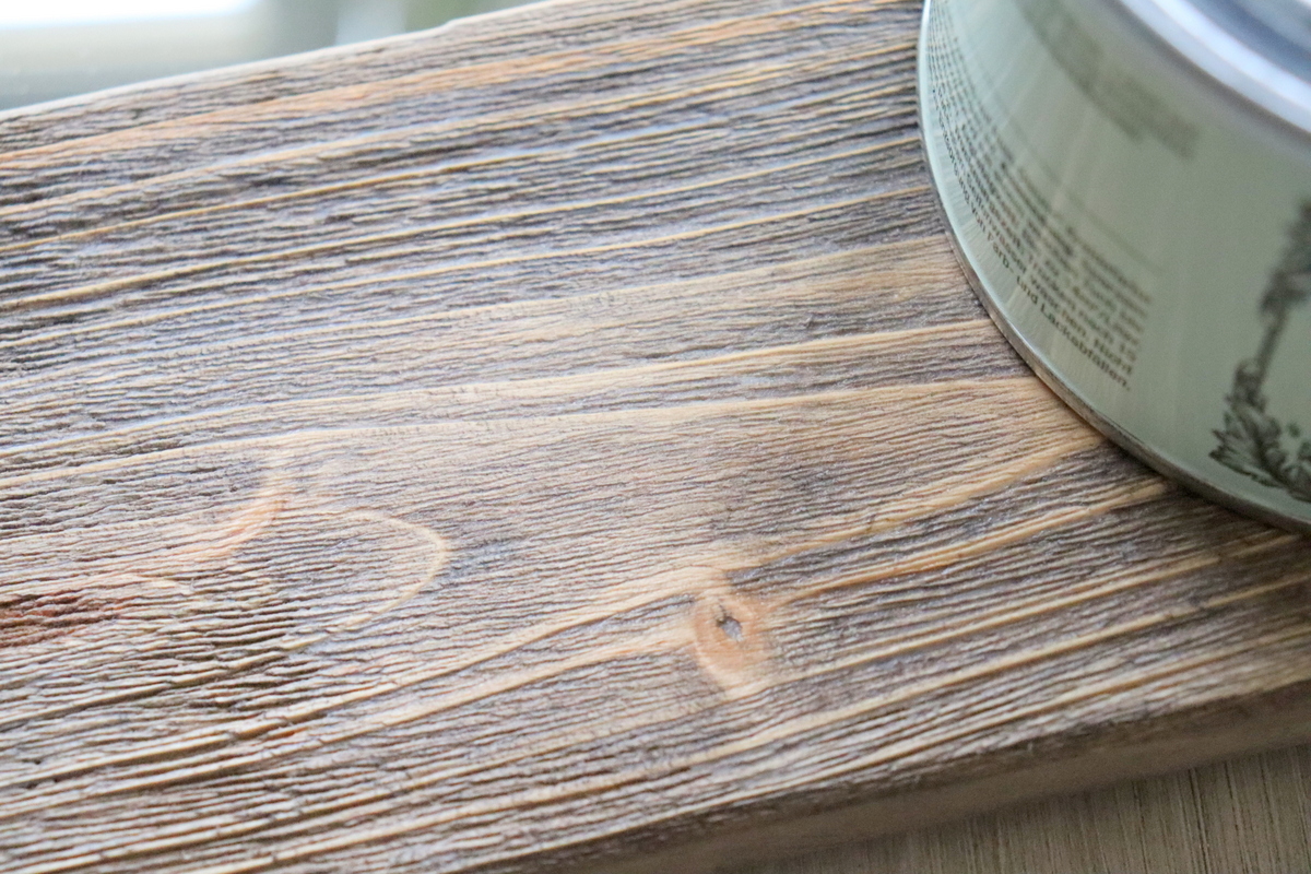 DIY Holz selber altern lassen mit Holz-Struktur-Bürste und Farbe und daraus einen Spiegel bauen