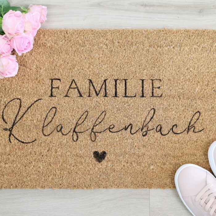 DIY IKEA Hack mit der TRAMPA Fußmatte selbst bemalt und gestaltet