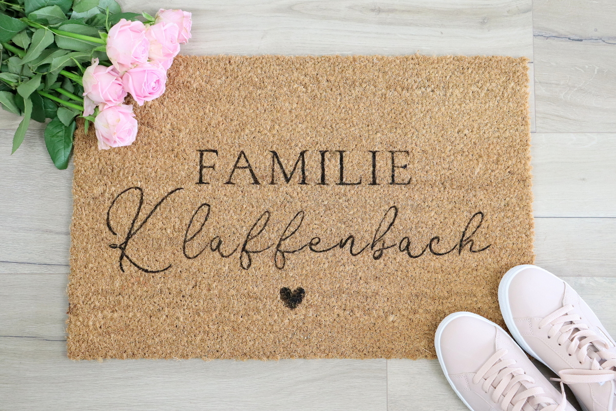 DIY IKEA Hack mit der TRAMPA Fußmatte selbst bemalt und gestaltet