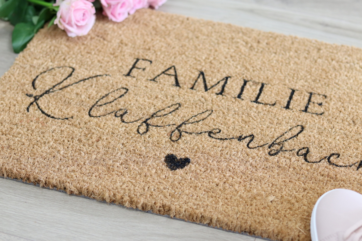 DIY IKEA Hack mit der TRAMPA Fußmatte selbst bemalt und gestaltet