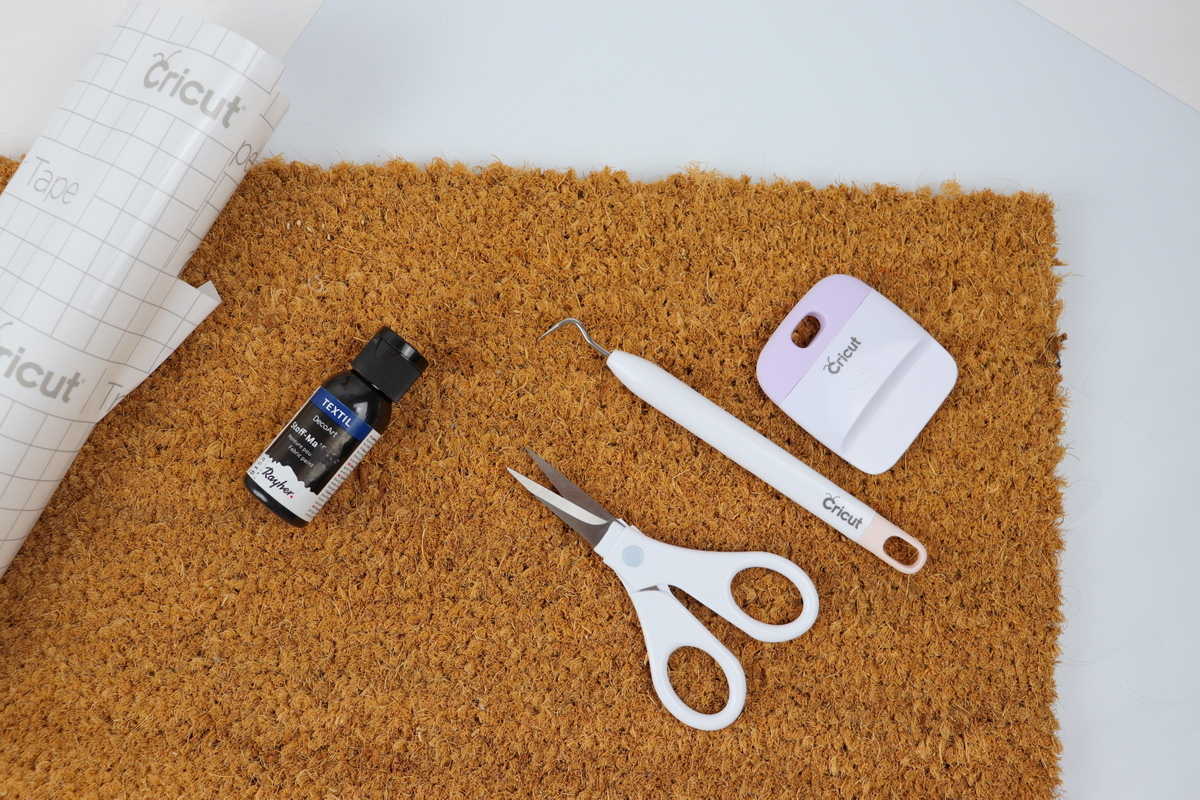 DIY IKEA Hack mit der TRAMPA Fußmatte selbst bemalt und gestaltet