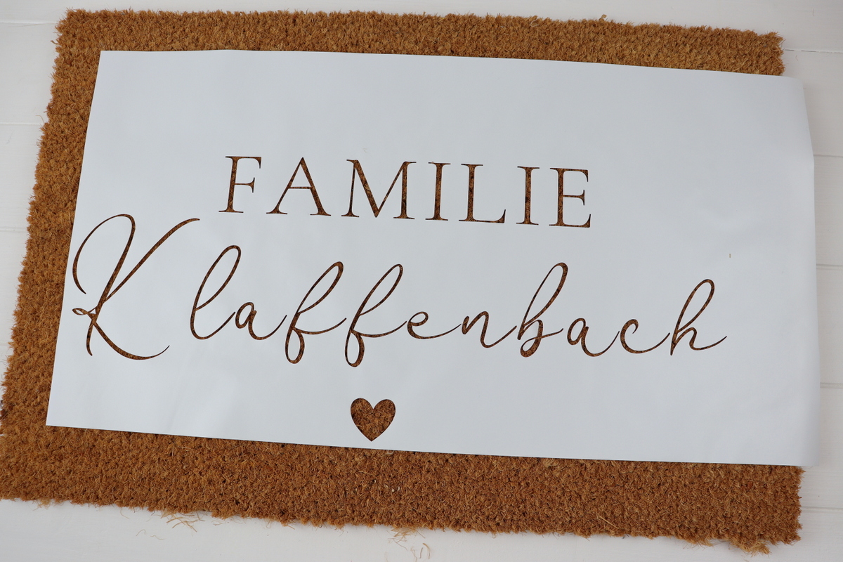 DIY IKEA Hack mit der TRAMPA Fußmatte selbst bemalt und gestaltet