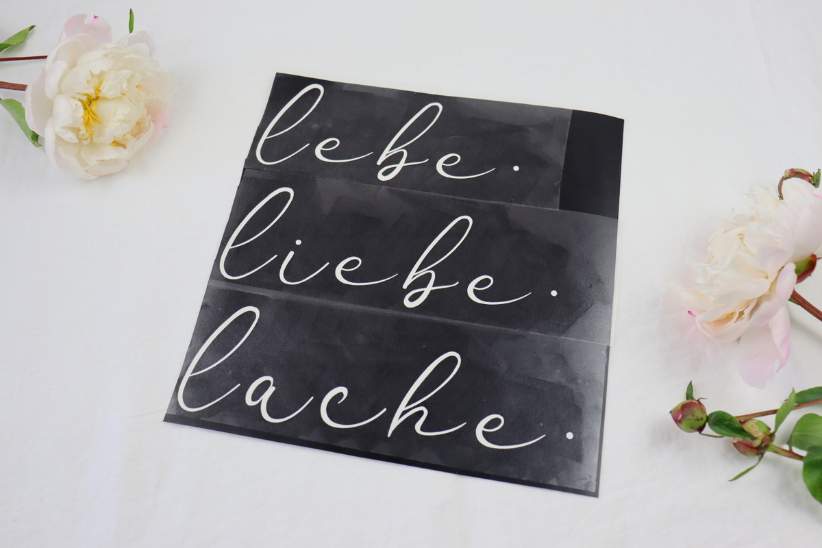 DIY - Druckschablone mit Plotter herstellen und Kissen umgestalten