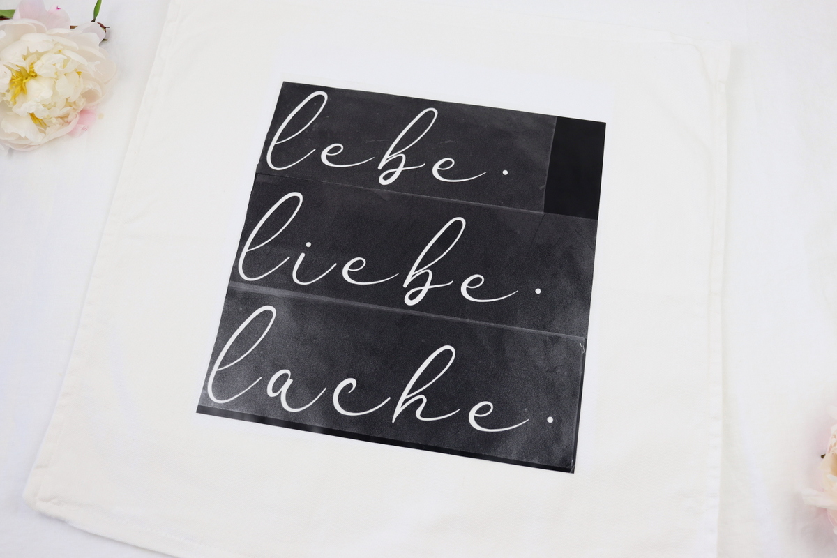DIY - Druckschablone mit Plotter herstellen und Kissen umgestalten