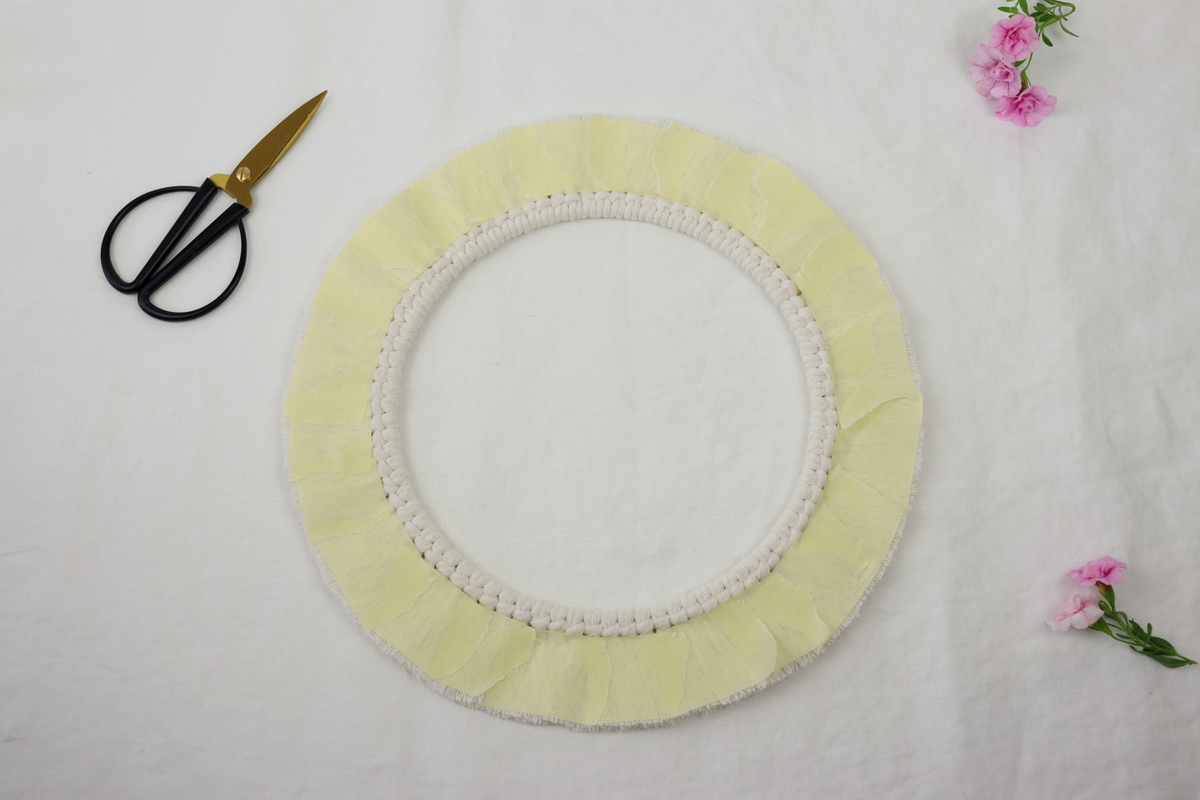 DIY - selbstgemachter Makramee Spiegel für Anfänger mit dem Ankerstich