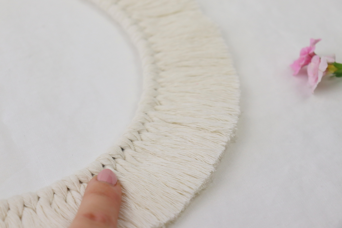 DIY - selbstgemachter Makramee Spiegel für Anfänger mit dem Ankerstich