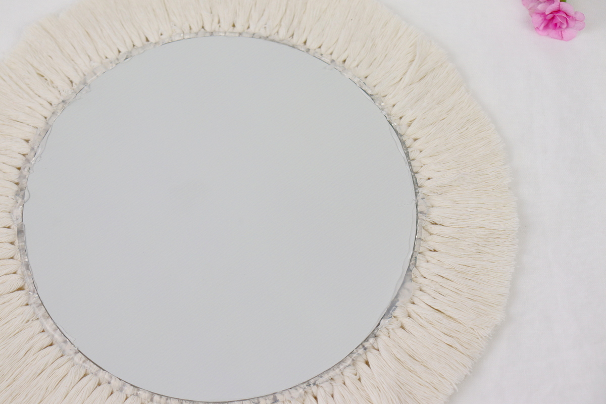 DIY - selbstgemachter Makramee Spiegel für Anfänger mit dem Ankerstich
