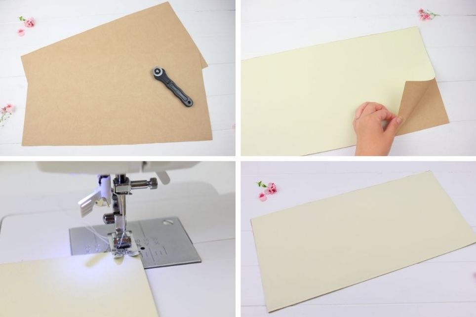 DIY - selbstgenähtes Utensilo aus Kunstleder als Blumentopf zum Verschenken, Aufbewahrungskorb oder Brotkorb