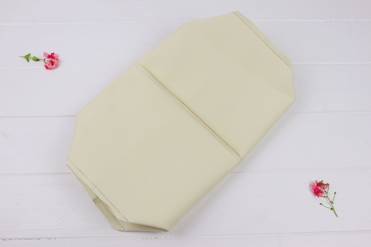 DIY - selbstgenähtes Utensilo aus Kunstleder als Blumentopf zum Verschenken, Aufbewahrungskorb oder Brotkorb