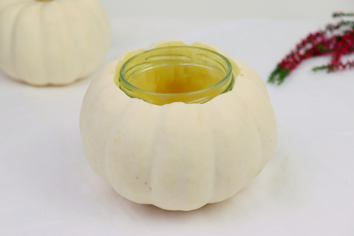 DIY Vase aus einem Kürbis / Kürbisvase einfach selber machen