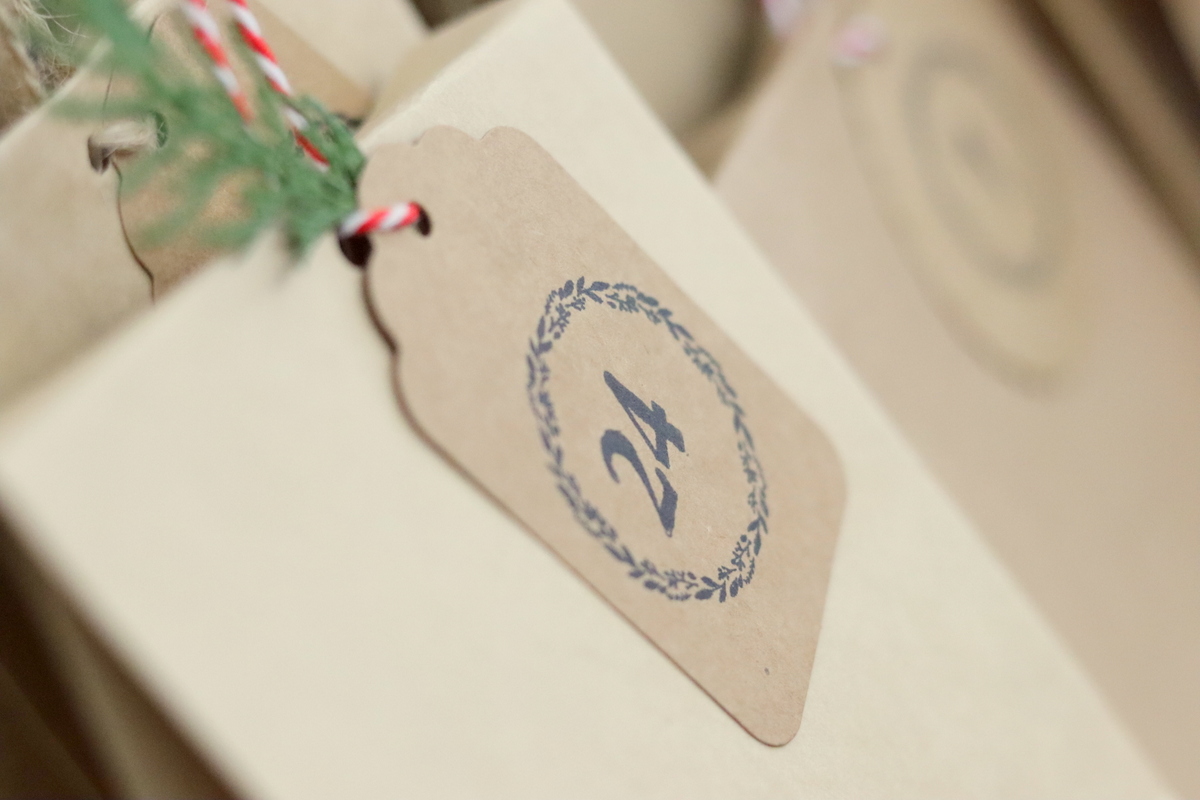 DIY selbstgemachter Adventskalender aus Tüten / Papiertüten