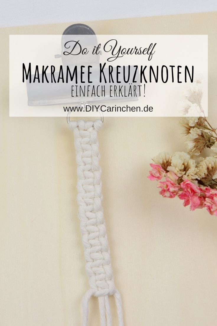 DIY Anleitung Makramee Kreuzknoten einfach erklärt