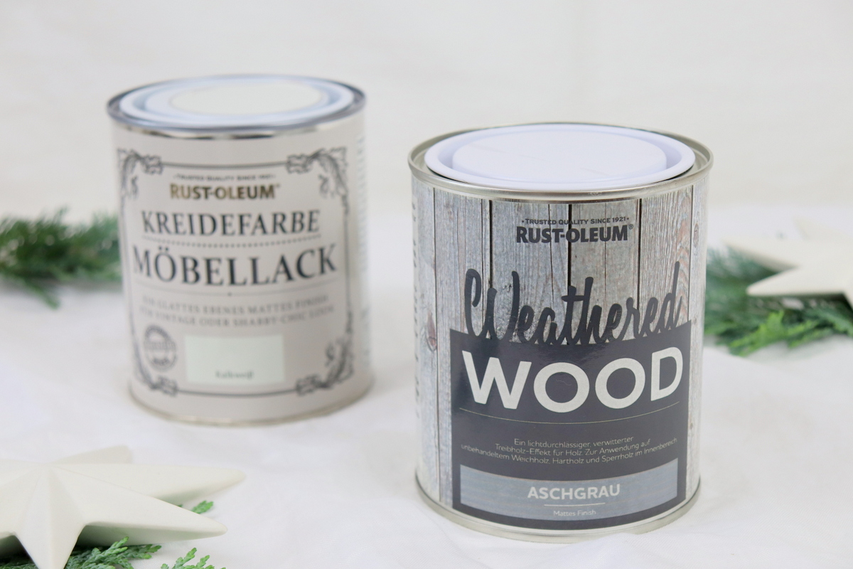 DIY selbstgemachte weihnachtliche Schilder aus Holz im Skandi Stil