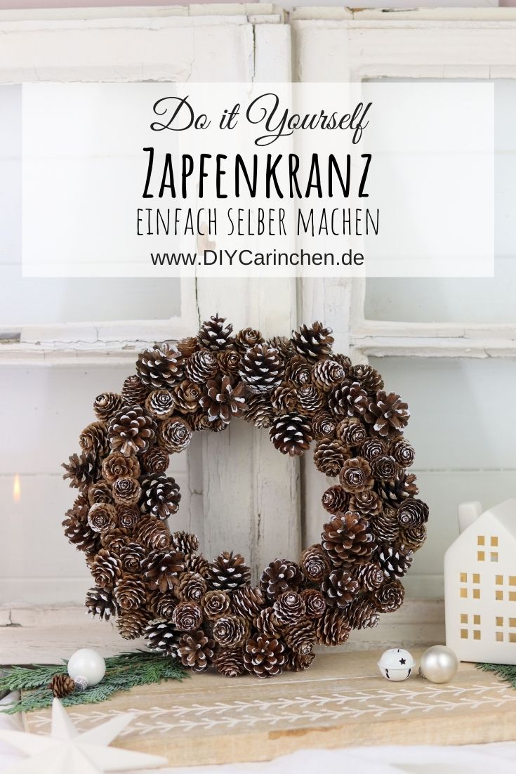 DIY - selbstgemachter Kranz aus Zapfen / Zapfenkranz