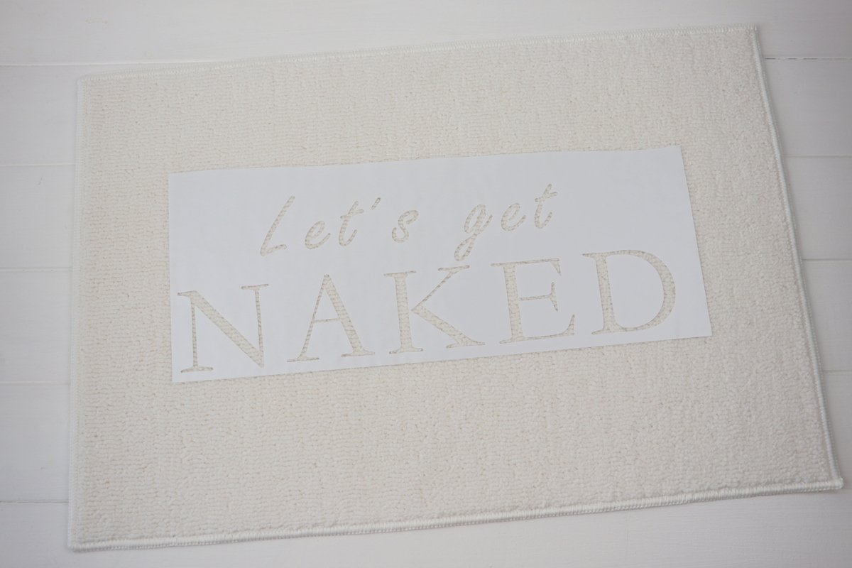 DIY Anleitung - IKEA Hack FINTSEN Badematte einfach selber gestalten und bemalen