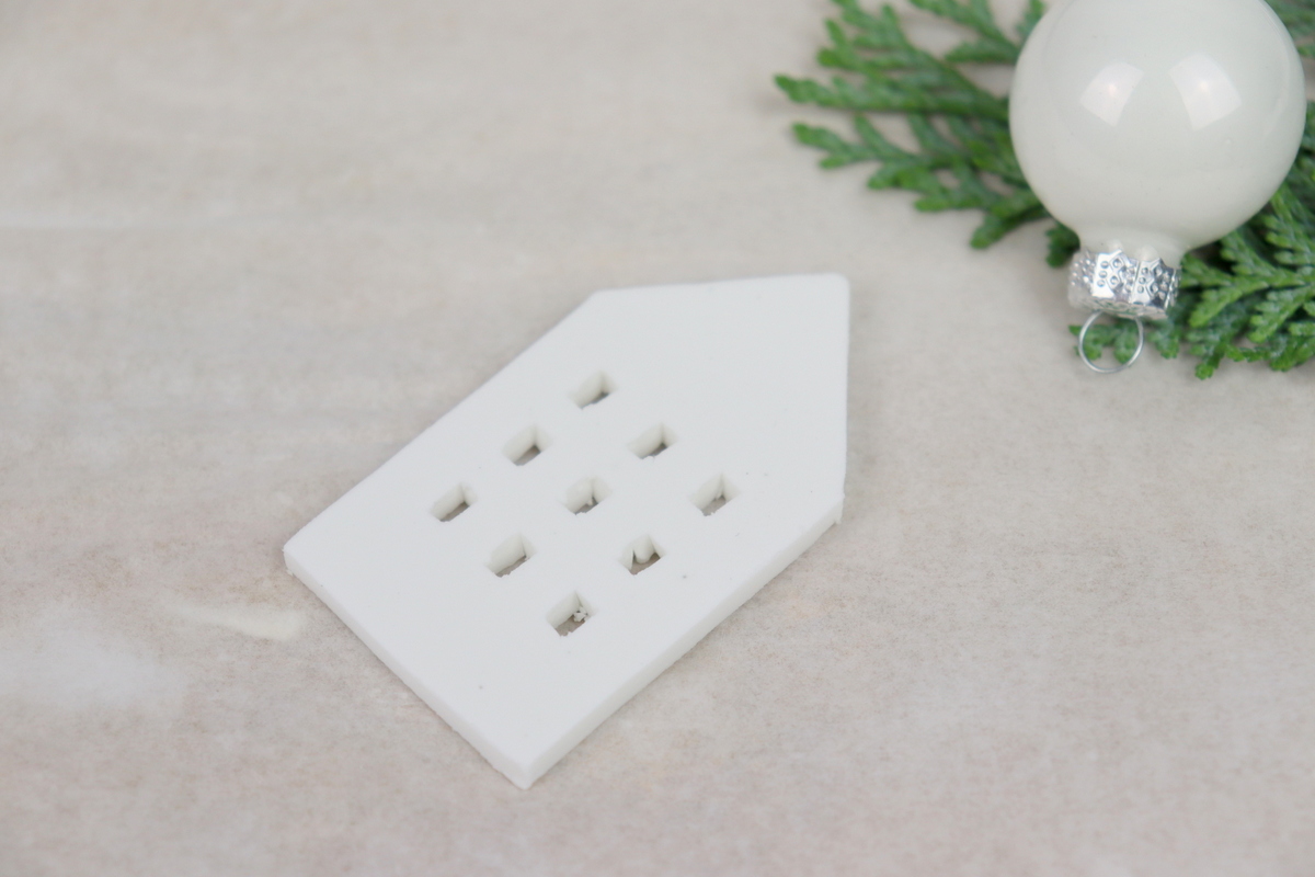 DIY Anleitung - Windlicht mit selbstgemachten Lichthäusern aus Modelliermasse