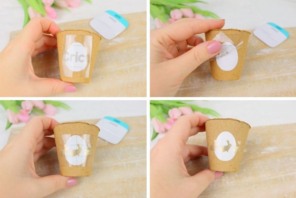 DIY - selbstgemachte Osterkörbchen mit dem Plotter aus einem Aufzuchtstopf