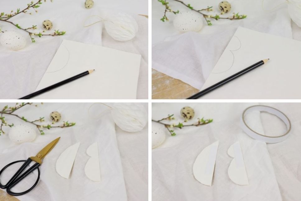 DIY Anleitung - selbstgemachte Waben-Eier und Waben-Osterhasen aus Wabenpapier