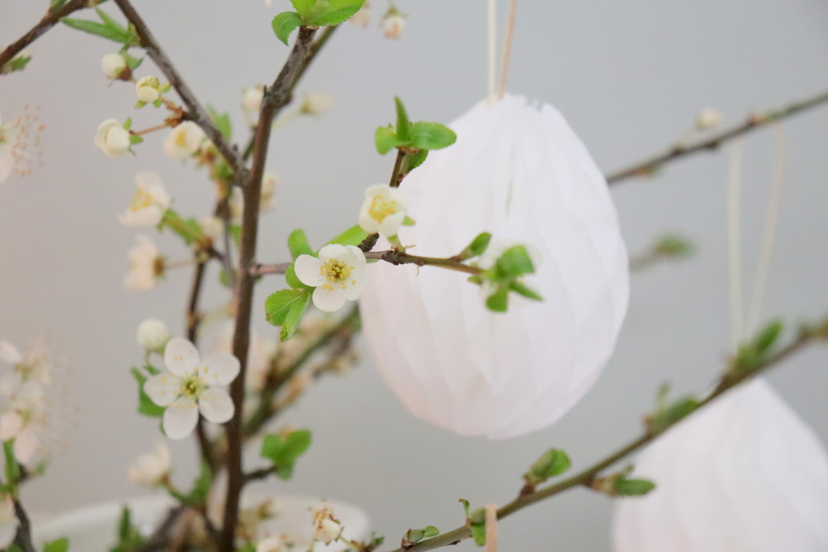 DIY Anleitung - selbstgemachte Waben-Eier und Waben-Osterhasen aus Wabenpapier