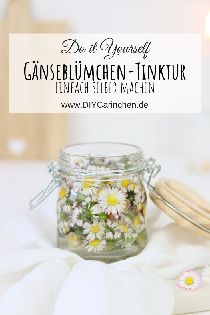 DIY / Rezept - selbstgemachte Gänseblümchen-Tinktur