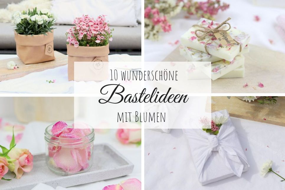 DIY Anleitung - 10 wunderschoene Bastelideen mit oder aus Blumen für das ganze Jahr (1)