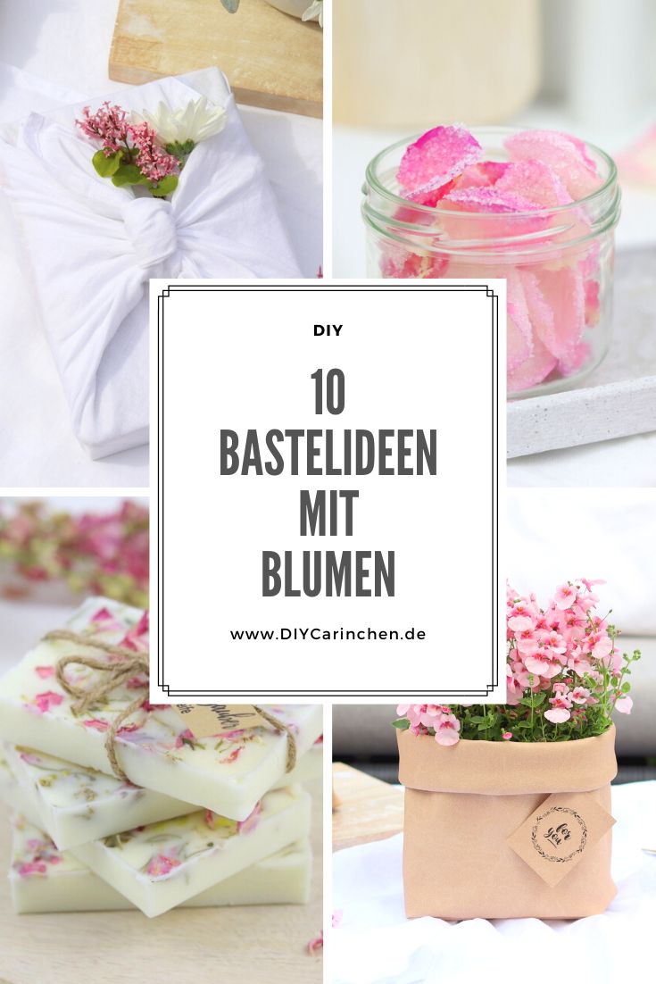DIY Anleitung - 10 wunderschoene Bastelideen mit oder aus Blumen für das ganze Jahr (1)