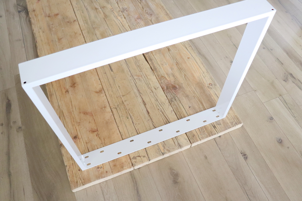 DIY - selbstgemachter Tisch aus alten Gerüstbohlen einfach selber bauen