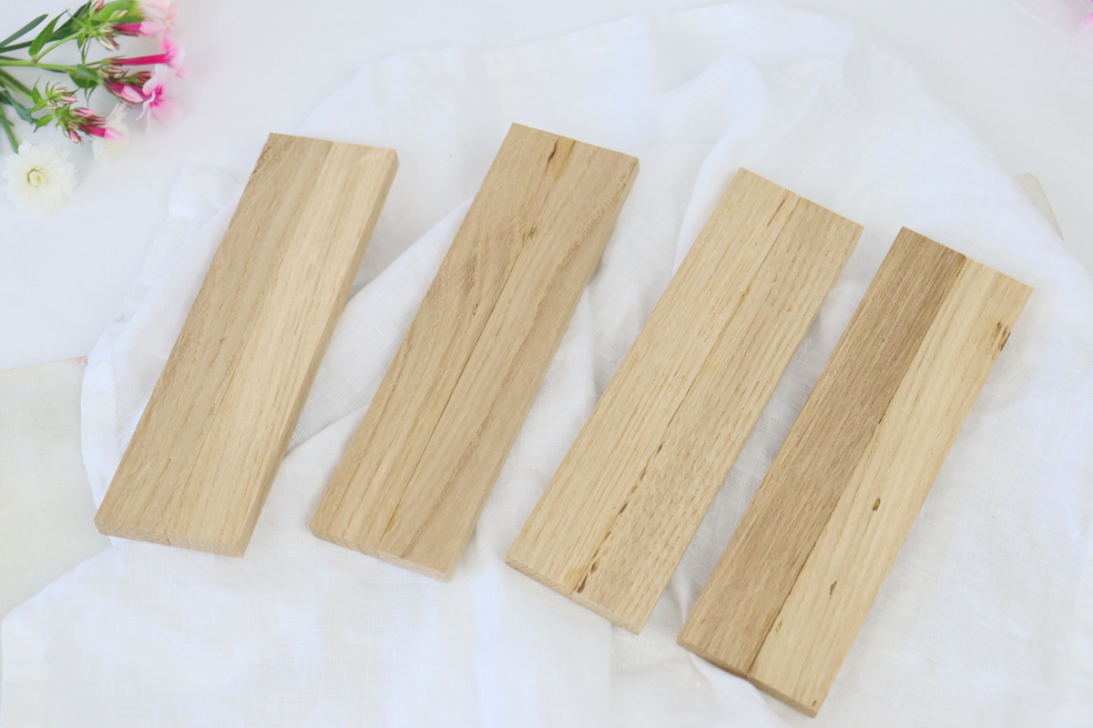 DIY - selbstgemachte Vase aus Klötzchen mit Einmachglas