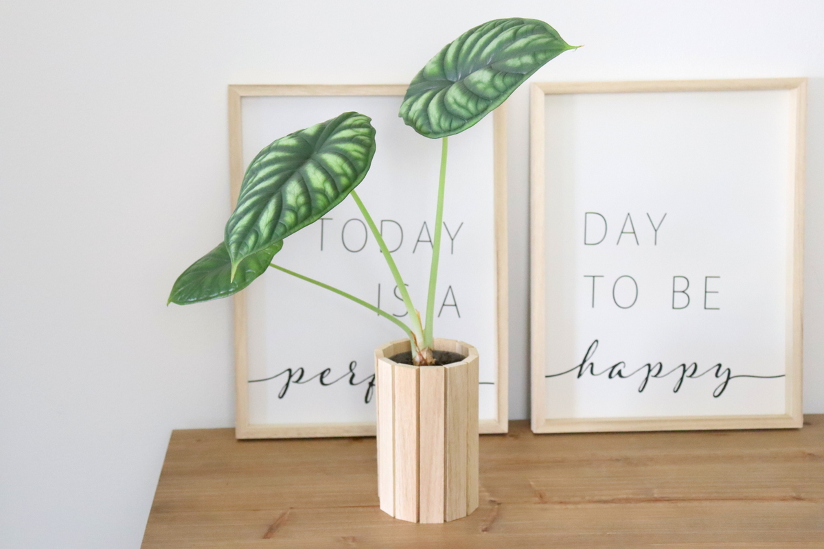 DIY - selbstgemachte Blumentöpfe aus Klötzchen