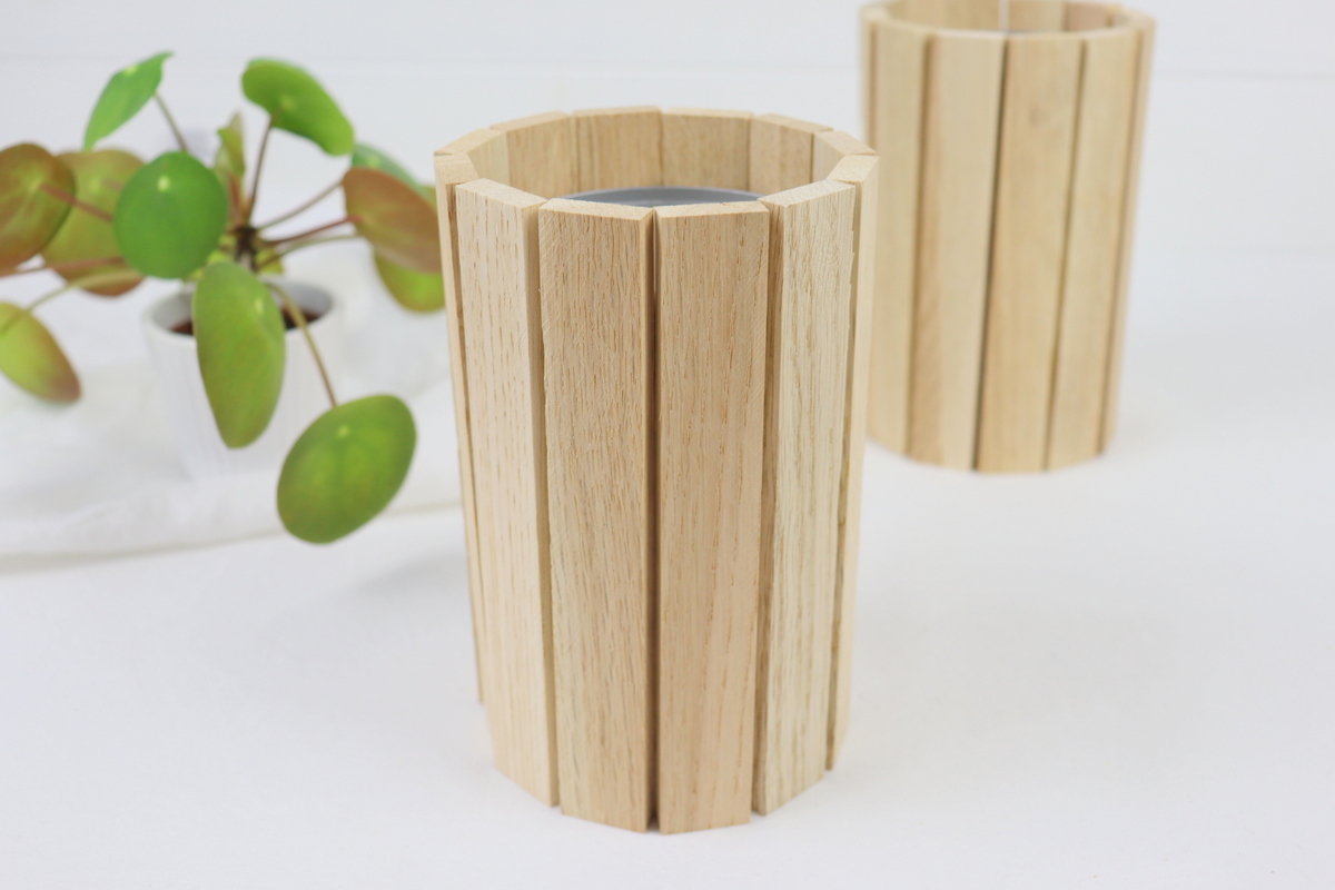 DIY - selbstgemachte Blumentöpfe aus Klötzchen