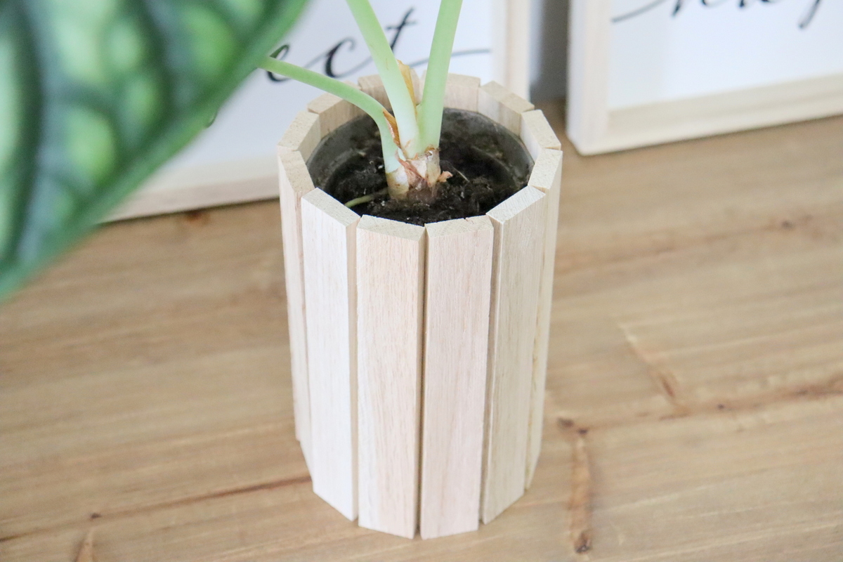 DIY - selbstgemachte Blumentöpfe aus Klötzchen