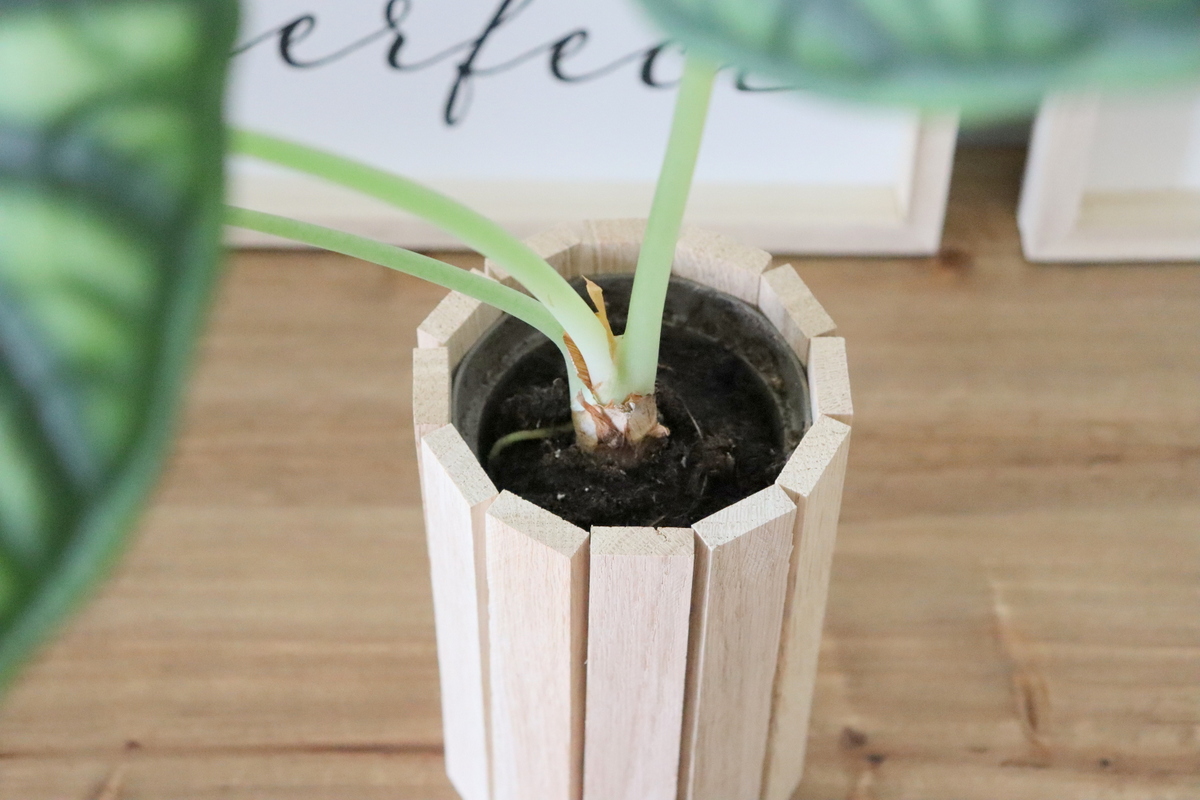 DIY - selbstgemachte Blumentöpfe aus Klötzchen