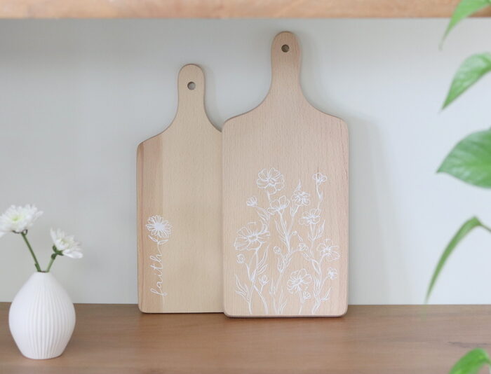 DIY Plotter Holzbretter - Schablonen mit der Smart Stencil Folie von Cricut erstellen