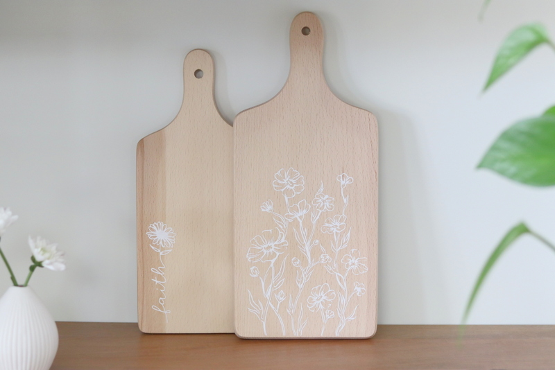 DIY Plotter Holzbretter - Schablonen mit der Smart Stencil Folie von Cricut erstellen