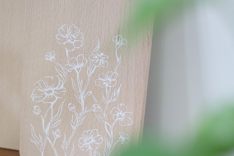 DIY Plotter Holzbretter - Schablonen mit der Smart Stencil Folie von Cricut erstellen