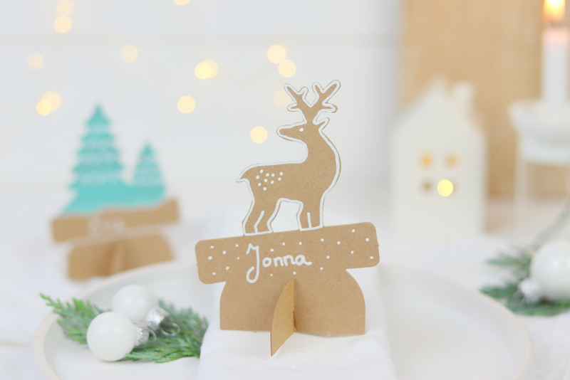 DIY - selbstbemalte weihnachtliche Tischkärtchen mit dem PILOT PINTOR Set