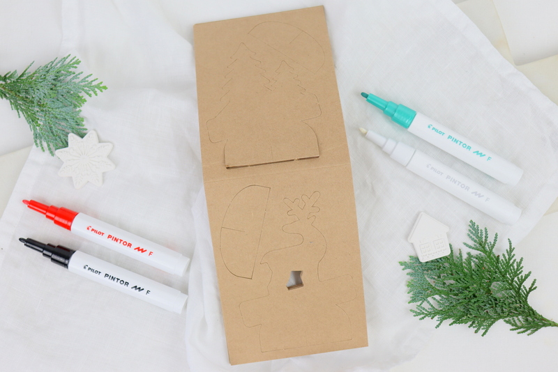 DIY - selbstbemalte weihnachtliche Tischkärtchen mit dem PILOT PINTOR Set