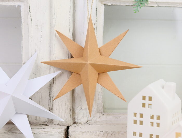 DIY - selbstgemachte 3 D Sterne (Papiersterne) aus Papier