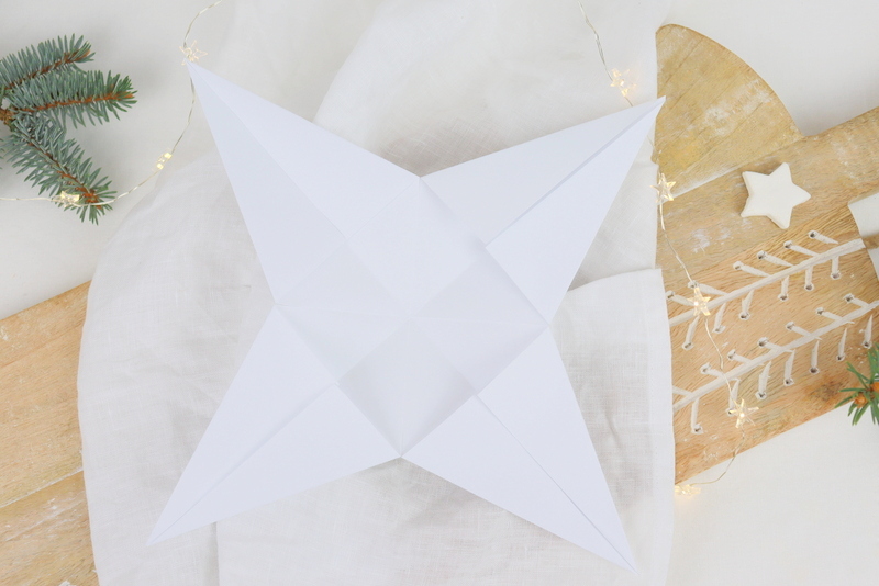 DIY - selbstgemachte 3 D Sterne (Papiersterne) aus Papier