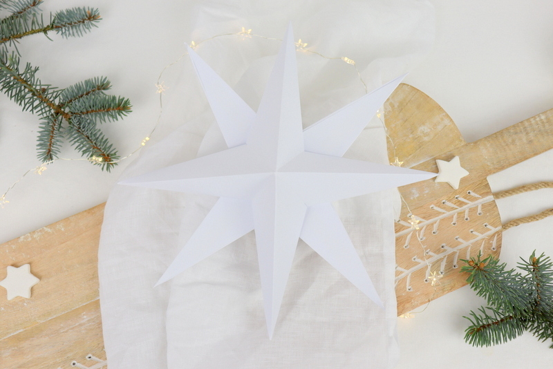 DIY - selbstgemachte 3 D Sterne (Papiersterne) aus Papier