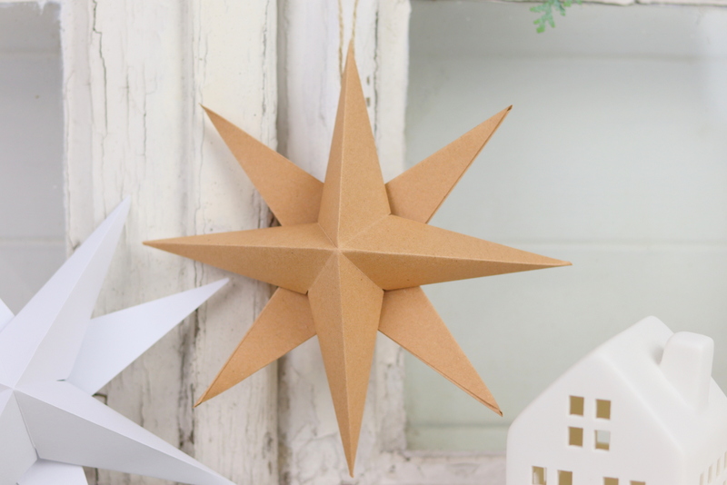 DIY - selbstgemachte 3 D Sterne (Papiersterne) aus Papier