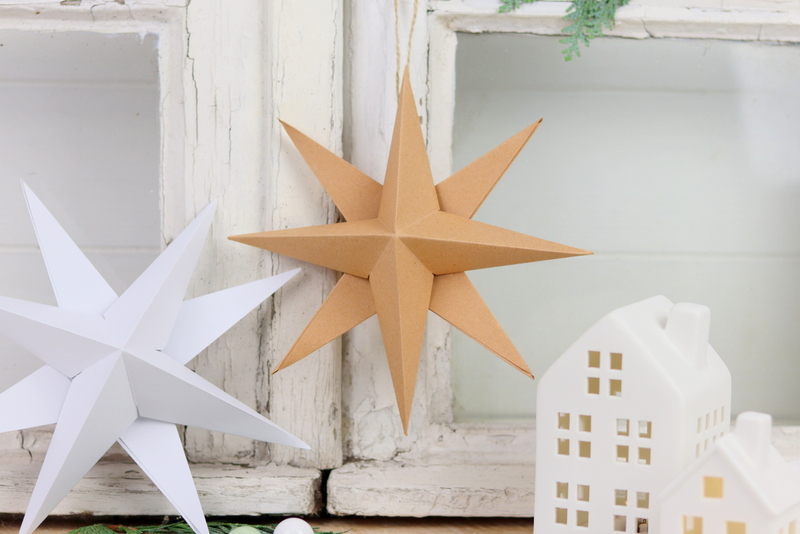 DIY - selbstgemachte 3 D Sterne (Papiersterne) aus Papier