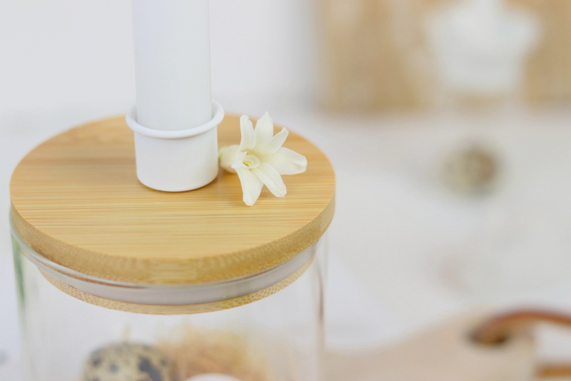 DIY - selbstgemachte Upcycling Kerzenhalter mit Raysin Hasen zu Ostern einfach selber machen