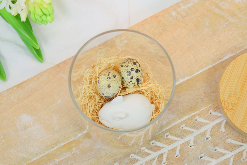 DIY - selbstgemachte Upcycling Kerzenhalter mit Raysin Hasen zu Ostern einfach selber machen